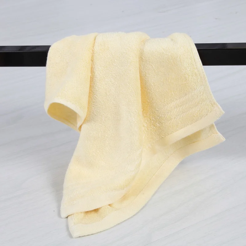 bamboo fiber hand towel solid color fancy hand towel