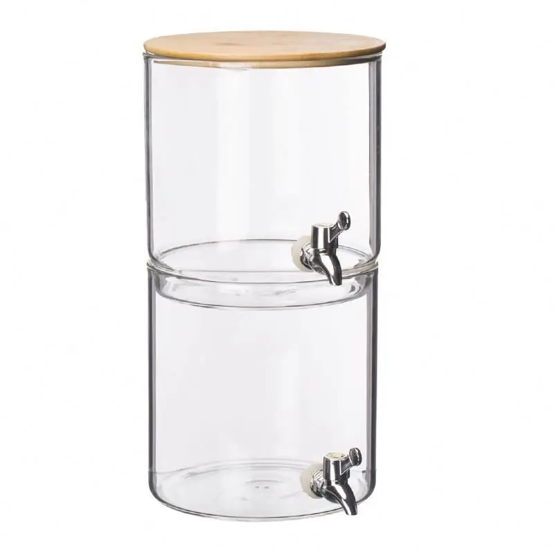 Лидер продаж, персонализированные большие мини диспенсеры из боросиликатного стекла с металлической подставкой