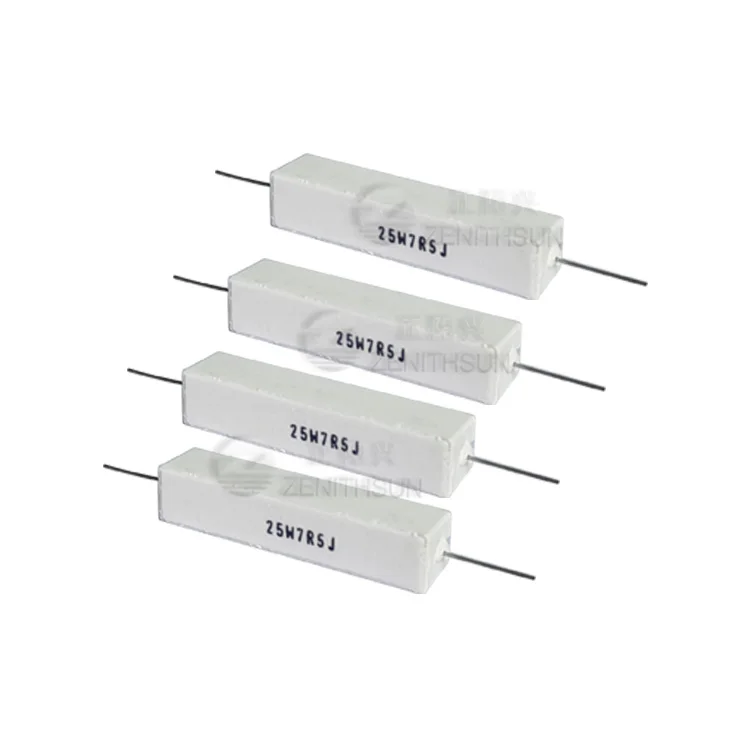 60W Ceramic Cement Encased Power Non-Flammable Resistor With High Surge