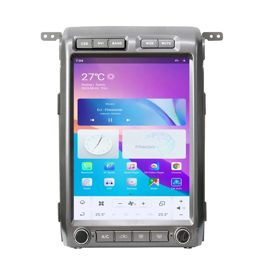 13.6' Tesla style Android Screen Car Multimedia Player Radio GPS Navigation for Ford F150 Raptor 2009-2014 With CarPlay 4G