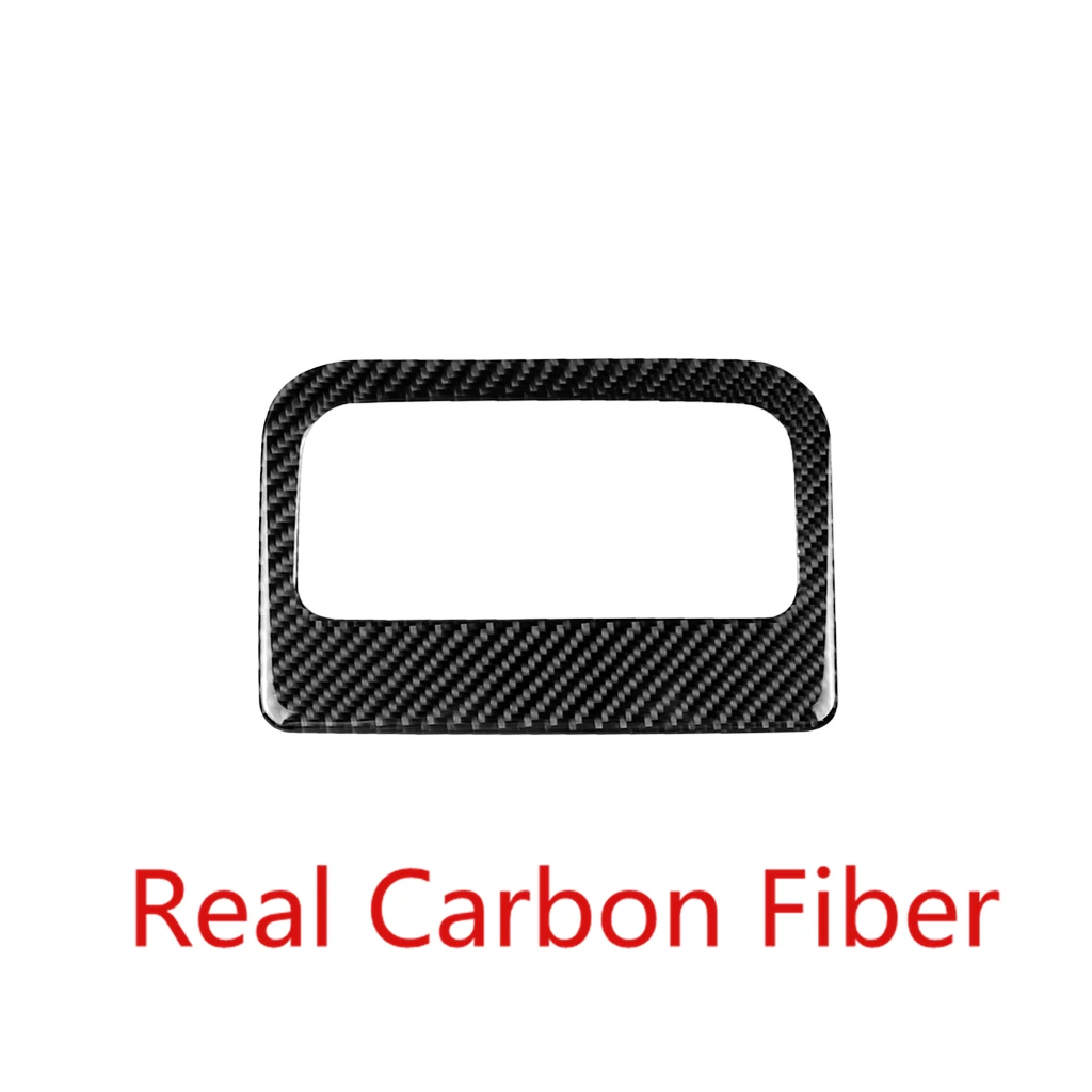 Car Interior Accessory Real Carbon Fiber Rear Air Outlet Cover Trim Sticker For 17-18 MazdaCX5