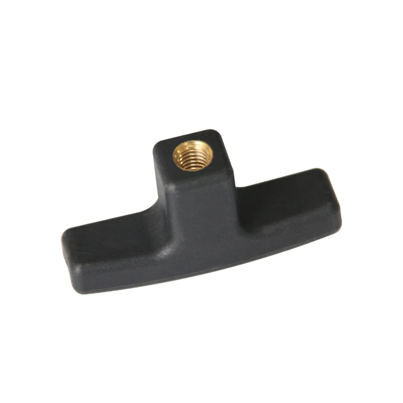 black nylon plastic industrial machinery T-knob wing type furniture handle