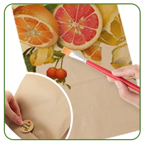Greaseproof Recycled Brown Color Recyclable Toast Bread Food Bag Sandwich Takeaway Fast Sos Packaging Bag Paper Food For Lunch