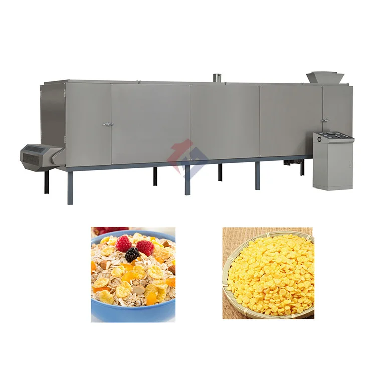 Mini frosted corn flakes extruder making manufacturing machine processing line price