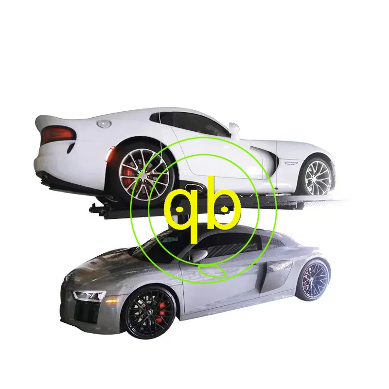 Single Post two floor Car Parking Lift System One Pole For Vehicle Hydraulic Mechanical Garage Platform Equipment For Commerce