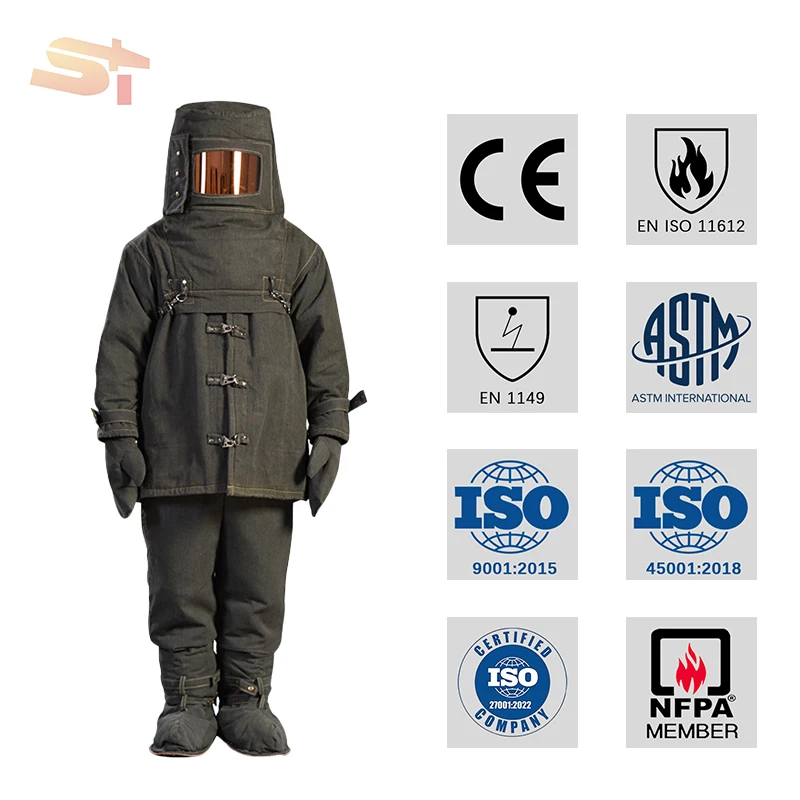 Bulldozer Order Costume Protective Standard Fighters Anti Retardant Work Men Workers Entry Fire Proximity Suit For Sale