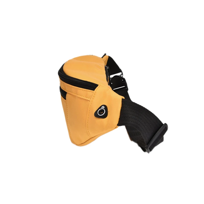 custom logo cheap unisex fanny pack wear-resistant nylon leisure fitness waist bag running bag with earphone hole