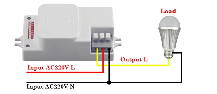 3.3GHz microwave motion sensor for light recessed ceiling mounted microwave motion sensor light switch