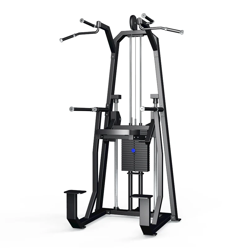 Commercial gym machine kneeling type dip/chin assist for fitness center chin up/dip gym exercise machine