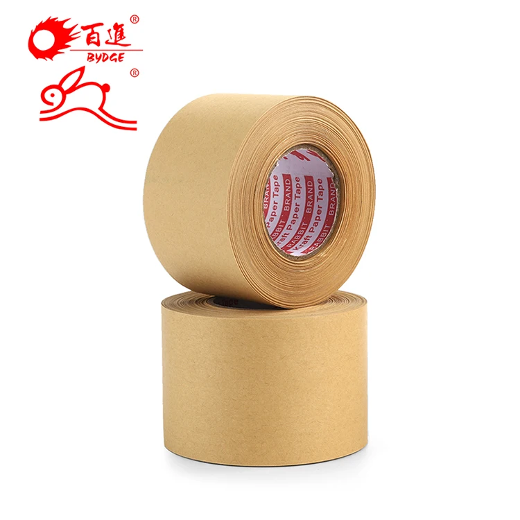 Oem Custom your logo Eco- Friendly Writable Kraft Paper Gummed Tape