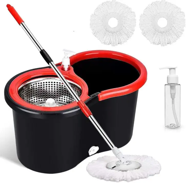 Factory Rotating Clean Microfiber Spinning Retractable Mops 360 degree Spining Mop And Bucket Set