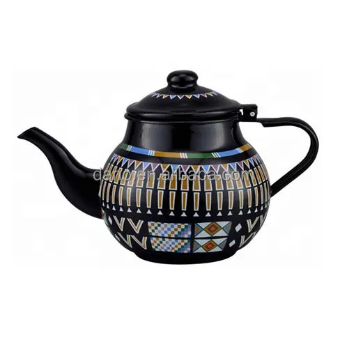 SauArabia Style Custom Color kitchenware Enameled Teapot Suitable for Gas Stove and Induction Cooker