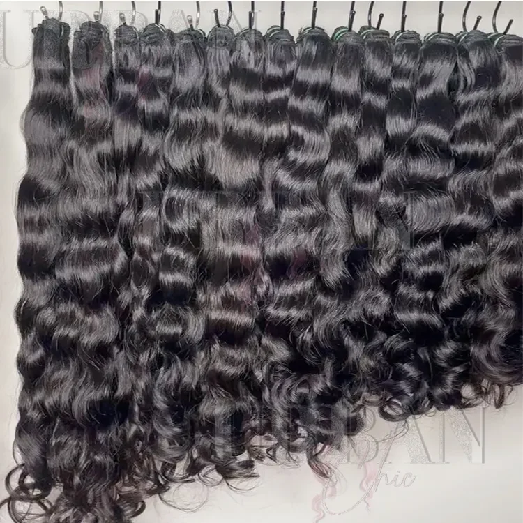 Single donor Raw Indian Curl hair Cuticle aligned human hair Vietnamese Burmese Curly