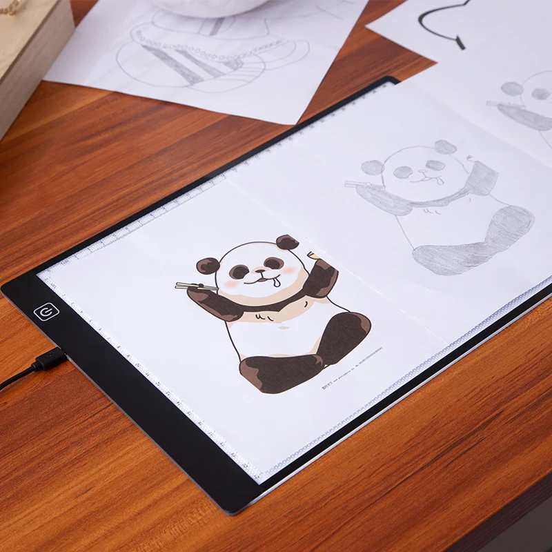 Светодиодная панель для трассировки, портативная Светодиодная панель a4 для трассировки, лайтбокс, панель a4 с сенсорным управлением, питание от USB-кабеля