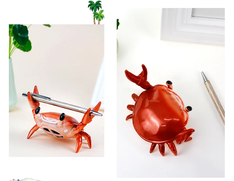Creative Crab Shaped Desktop Mobile Phone Holder,  Muliti-function Mini BT Wireless Portable Speaker for Home Car Office