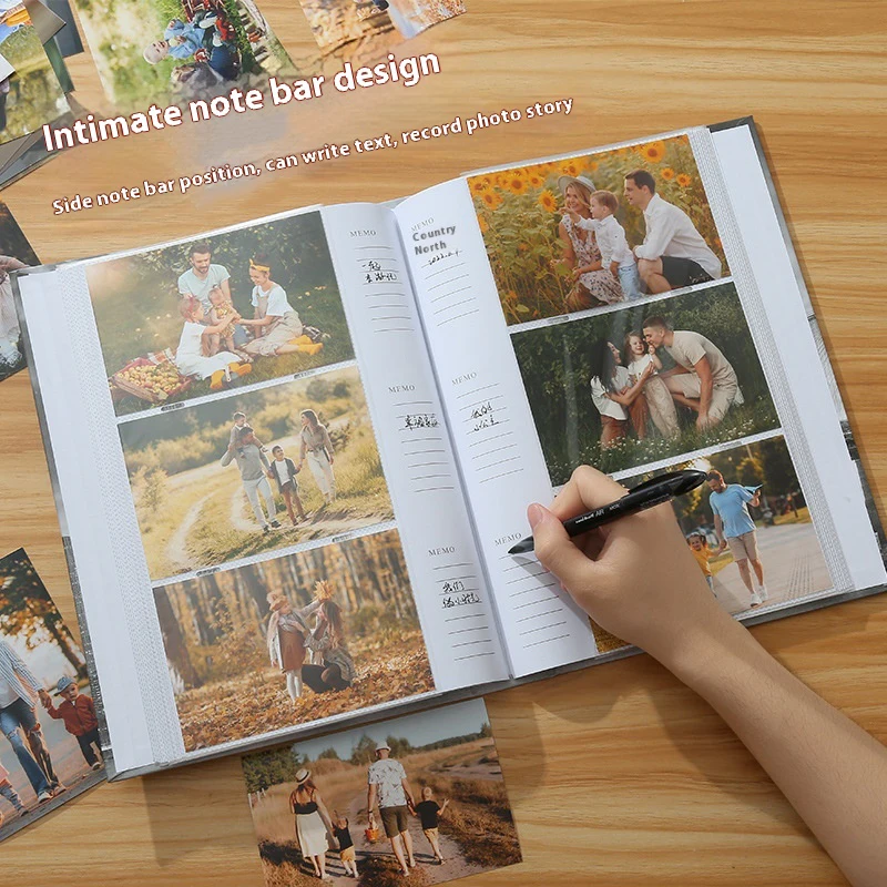 Factory Custom DIY High quality  6 inch Photo Book Albums with Handwritten Paper Core Collective Memories Photo Album