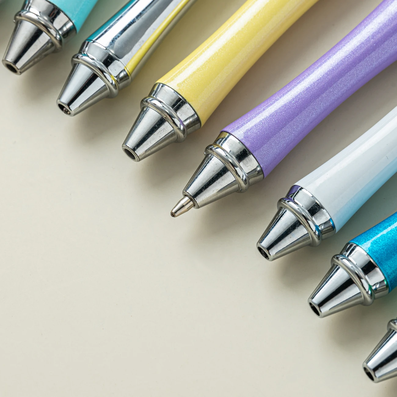 Multi-color Selection Metal Ballpoint DIY Pen Hot Sale Add a Bead Ball pen Beadable Metal Pen