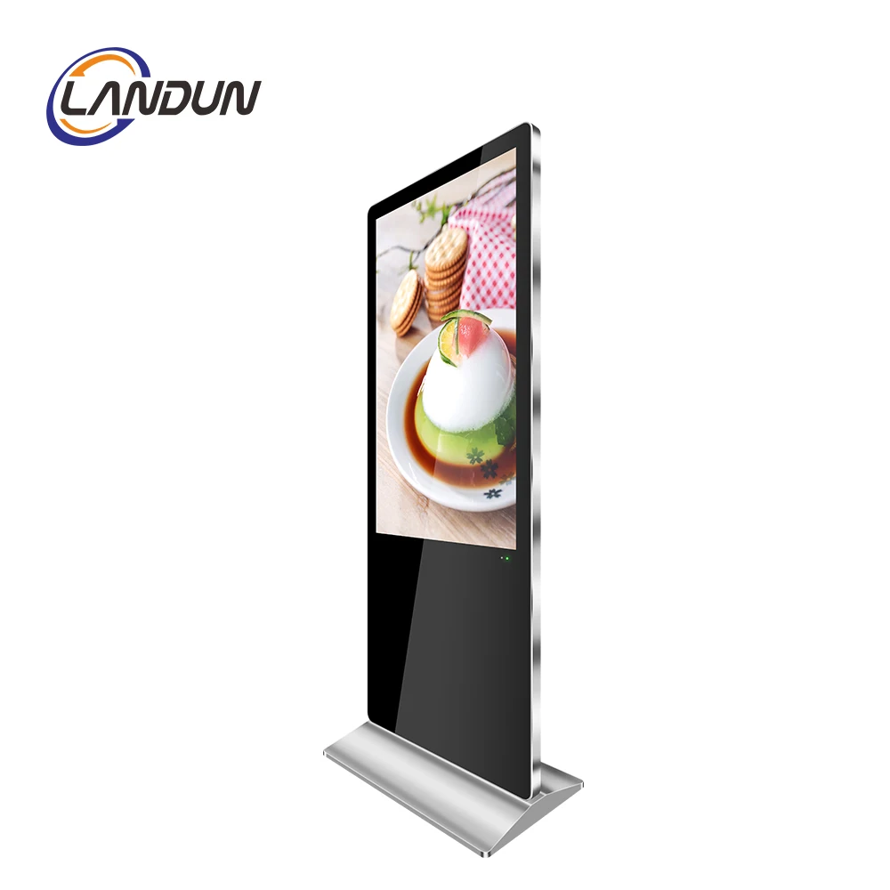 Китай 55 дюймовый напольный ЖК-дисплей все-в-одном сенсорный ЖК-экран wifi рекламный дисплей вертикальный цифровой вывеска киоск