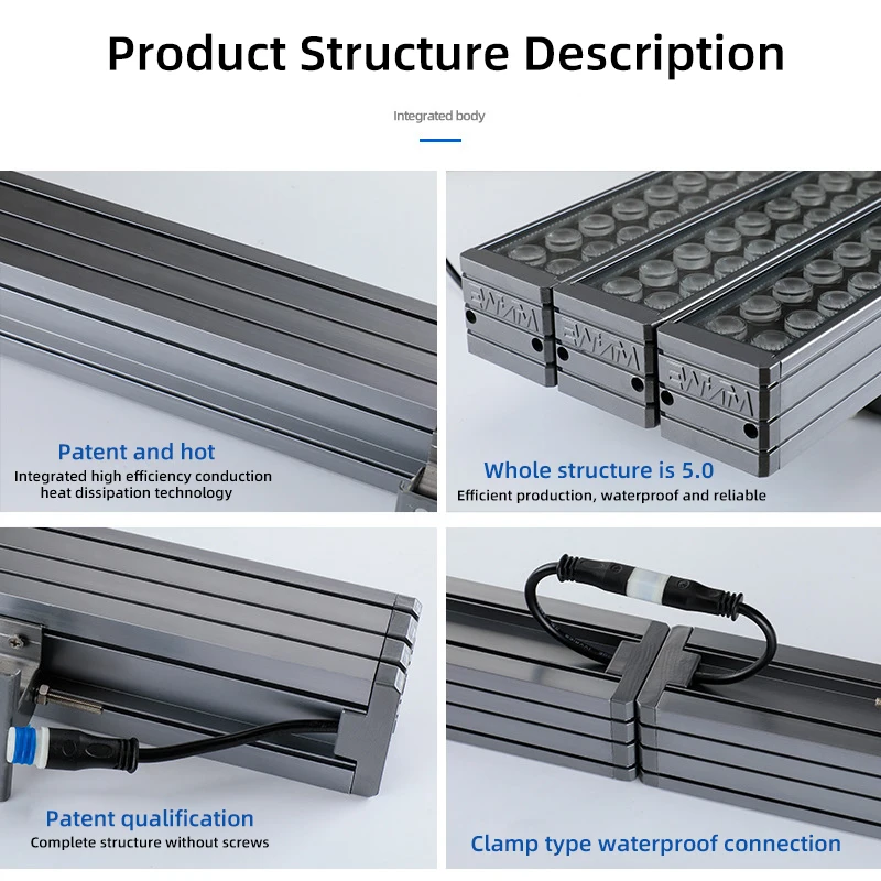 High Brightness Waterproof DMX Led Wall Washer Light for Outdoor Professional Stage Lighting