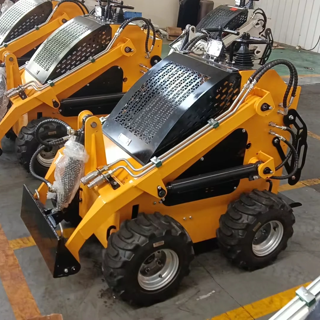 New Tracked Tyre Wheel Skid Steer Loader Self loading loader for sale