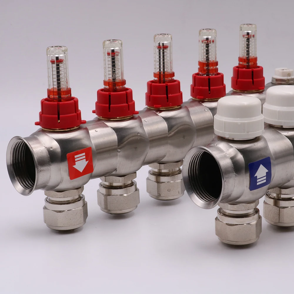 Afulise High Quality 304 Stainless Steel Underfloor Heating radiant pex Manifold