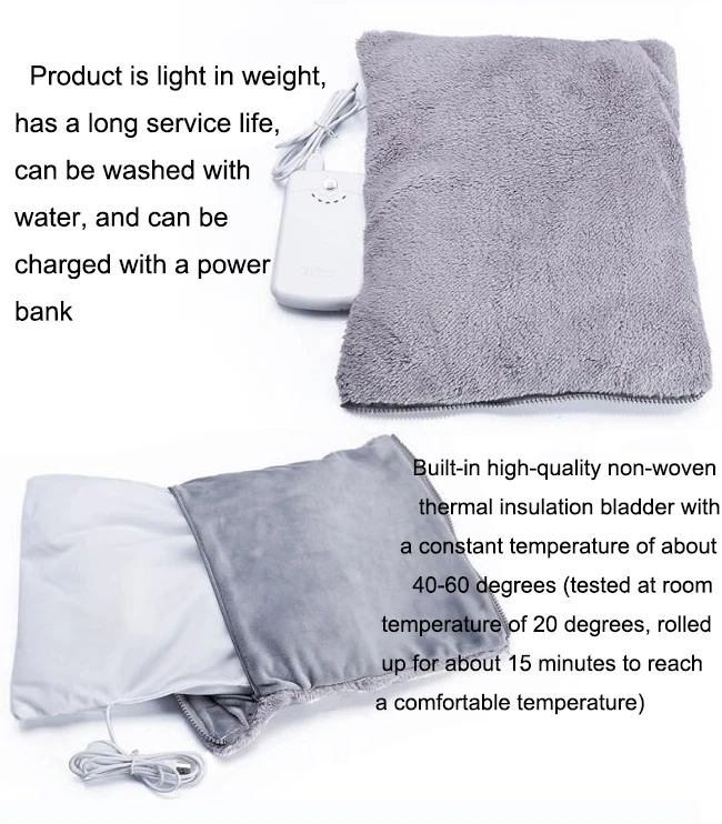 charging treasure hand warmer bag to keep warm shoulders and knees removable and washable wholesale
