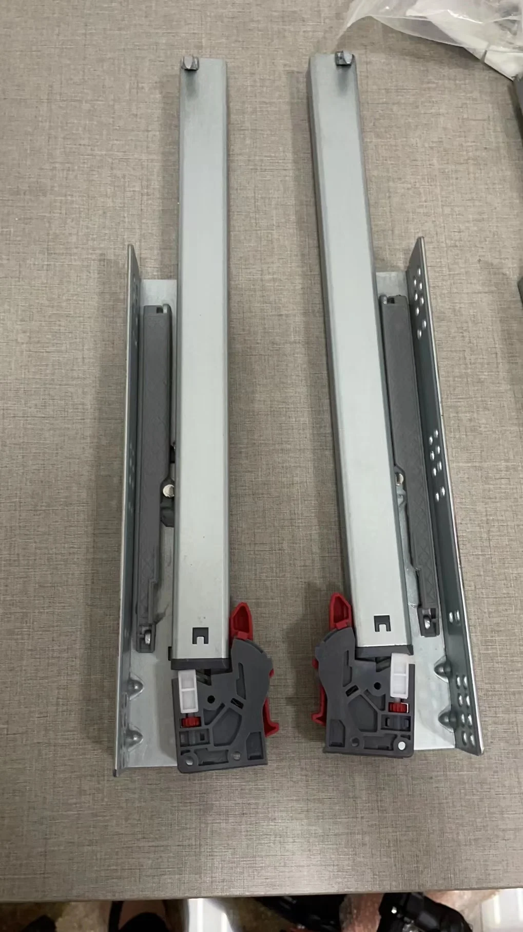 3 Fold Push To Open Hidden Telescopic Rails Soft Close Undermount Concealed Drawer Slide