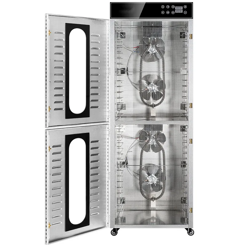 Food dehydrator dried beef jerky machine double door fruit dryer commercial 32 layers food dehydrator