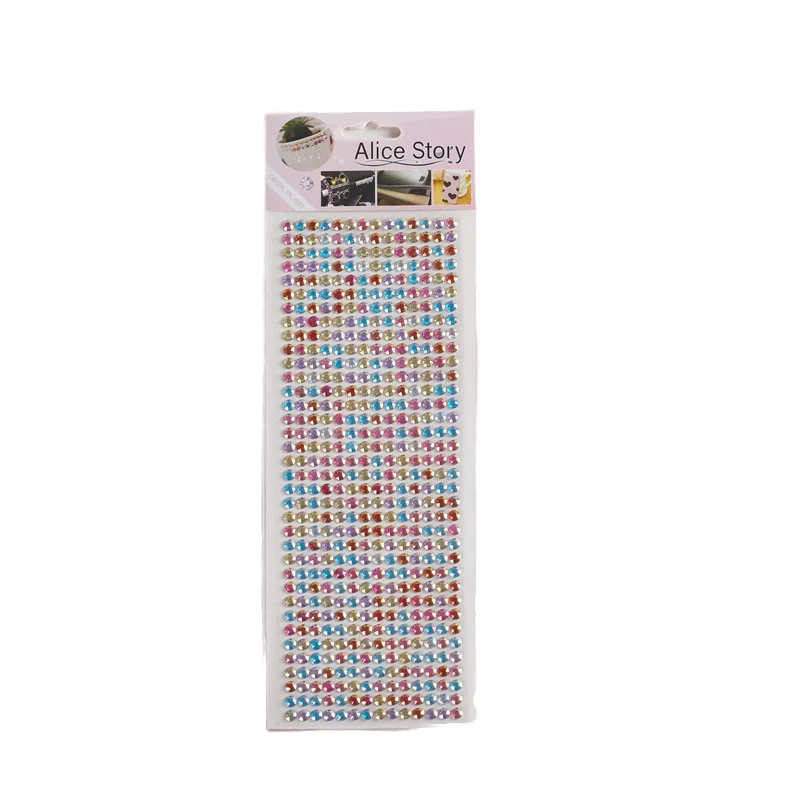 Custom Crystal Decoration Stickers Colorful Decoration Diamond Stickers DIY Decoration Stickers