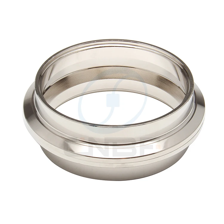 CNBF Hot selling automobile 304 stainless steel throat hoop flange exhaust lock pipe V-type hose clamp With Rubber And Screw