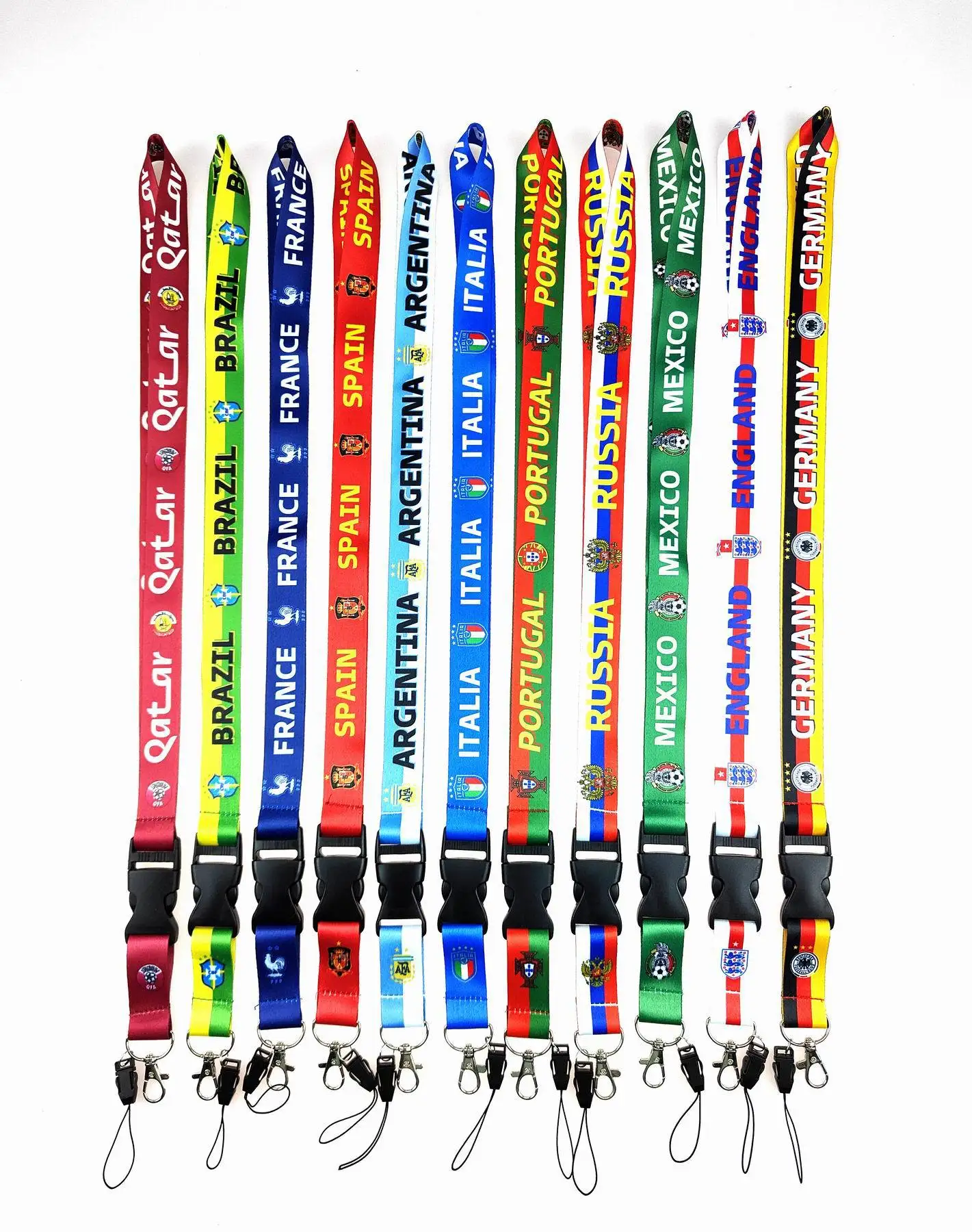Wholesale Custom Designer High Quality Sport Stock Sublimation Plain Blanks Id Lanyards