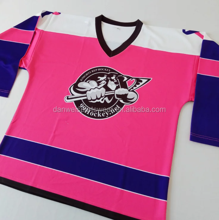 
double shoulder vneck tackle twill logo custom reversible hockey jersey 
