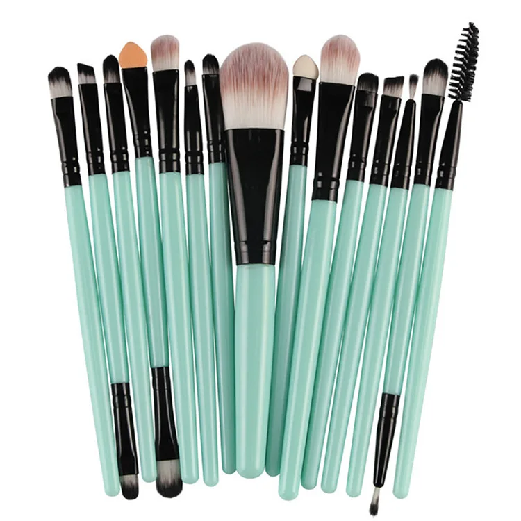 
15 pcs Cosmetic Brushes High Quality Foundation Makeup Brush Tool Black Colors 
