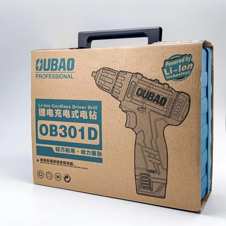 Factory direct China 12V Li-lon brushless electric cordless driver dual-speed cordless hand drill