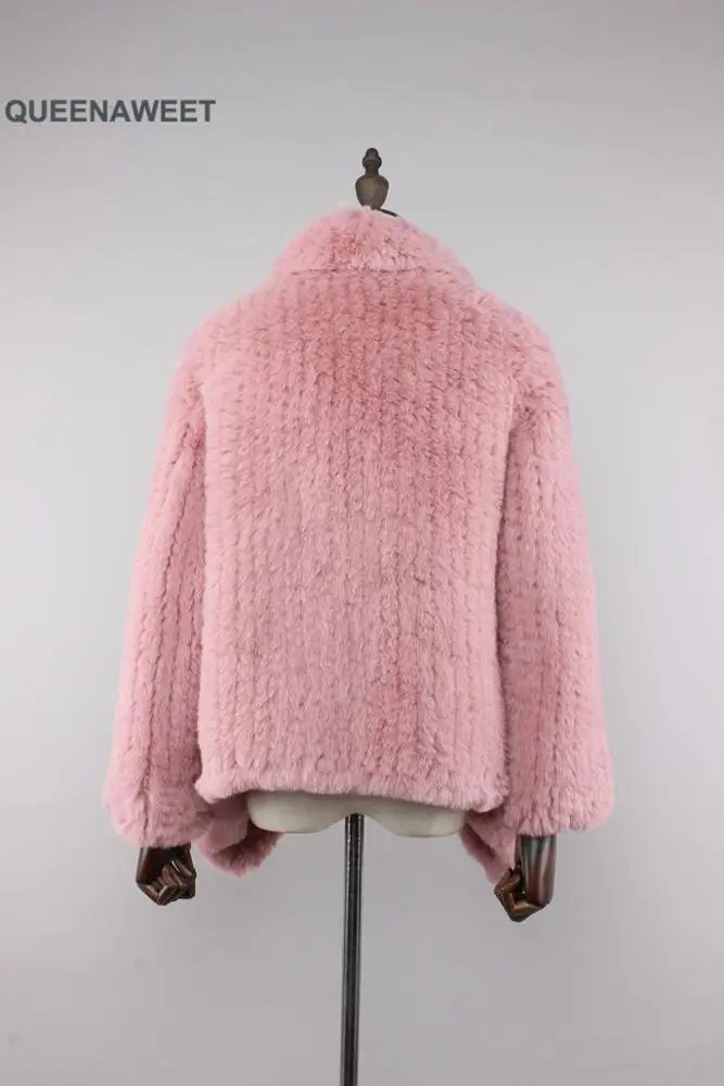 
Wholesale Hand made Fake Rex Rabbit Fur Coat Woman Custom Faux Fur Coat Jacket For Girl 