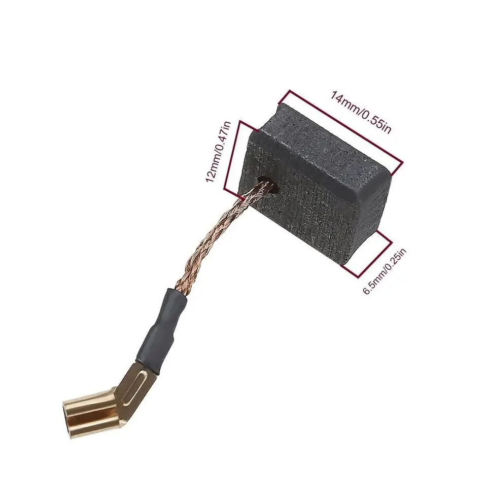 Углеродные щетки для DeWalts N421362 DWE4202 DWE4204 DWE4206 угловая шлифовальная машина с автоматическим ограничением 6 5x12x14 мм Угольная щетка электроинструментов