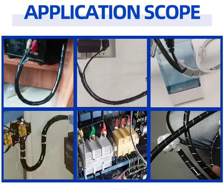 Spiral Wrapping Bands Wire Spiral Wrap Sleeving Band Tube Cable Wire Protector