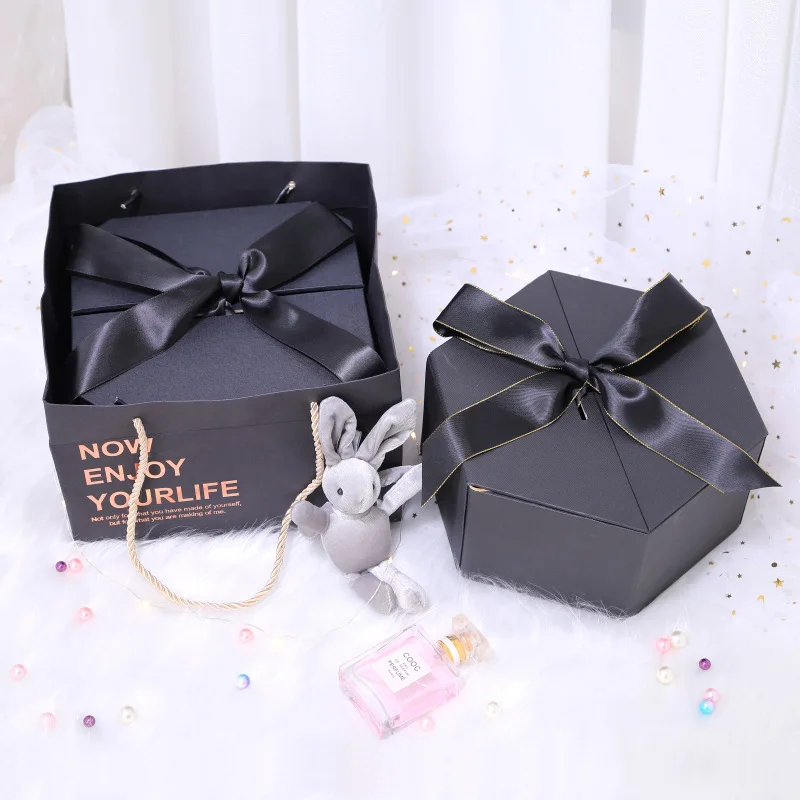 Luxury Rigid Boxes With Ribbons Rigid Gift Boxes For Gift Packaging Box With Custom Logo New Design