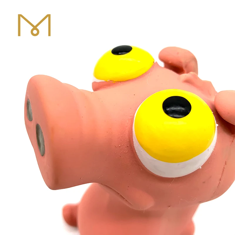 Оптовая продажа на заказ лидер продаж милая мягкая латексная резиновая розовая интерактивная игрушка свинья