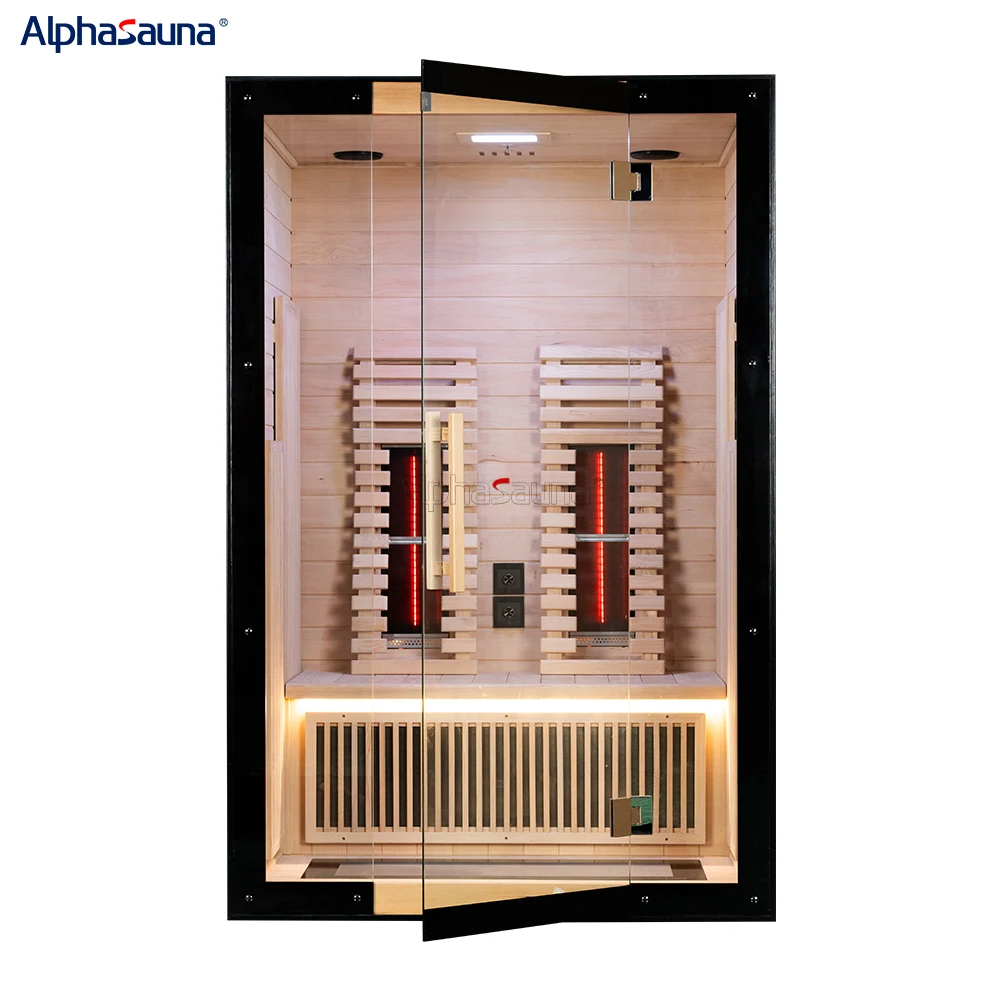 Portable Traditional Wooden Far Infrared Sauna For 1-3 People Producer for Sale