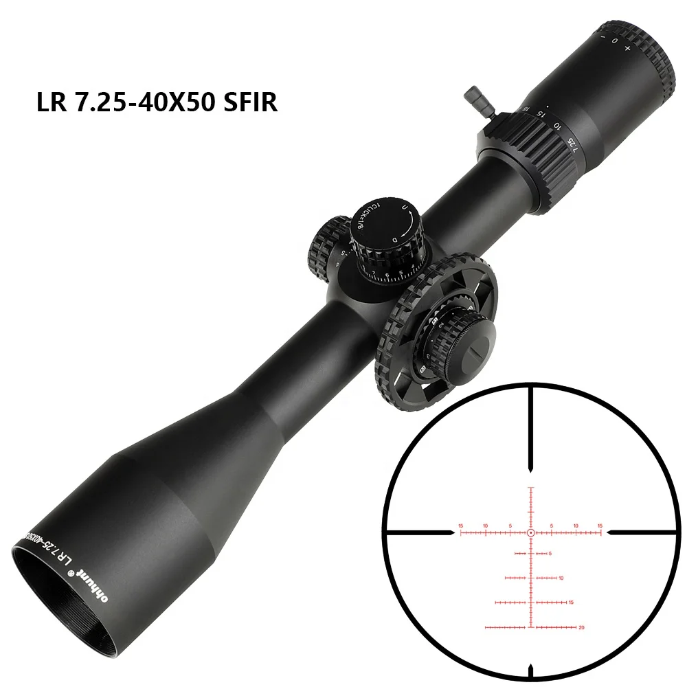 Оптический прицел с боковым фокусом YSC OEM 7 25-40x50 SFIR большим маховиком красной подсветкой охотничьи прицелы