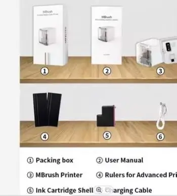 Expiry Date Handheld Portable Tij Jet Mini Batch Handjet T Shirt Fabric Smart Mbrush 3 Colors