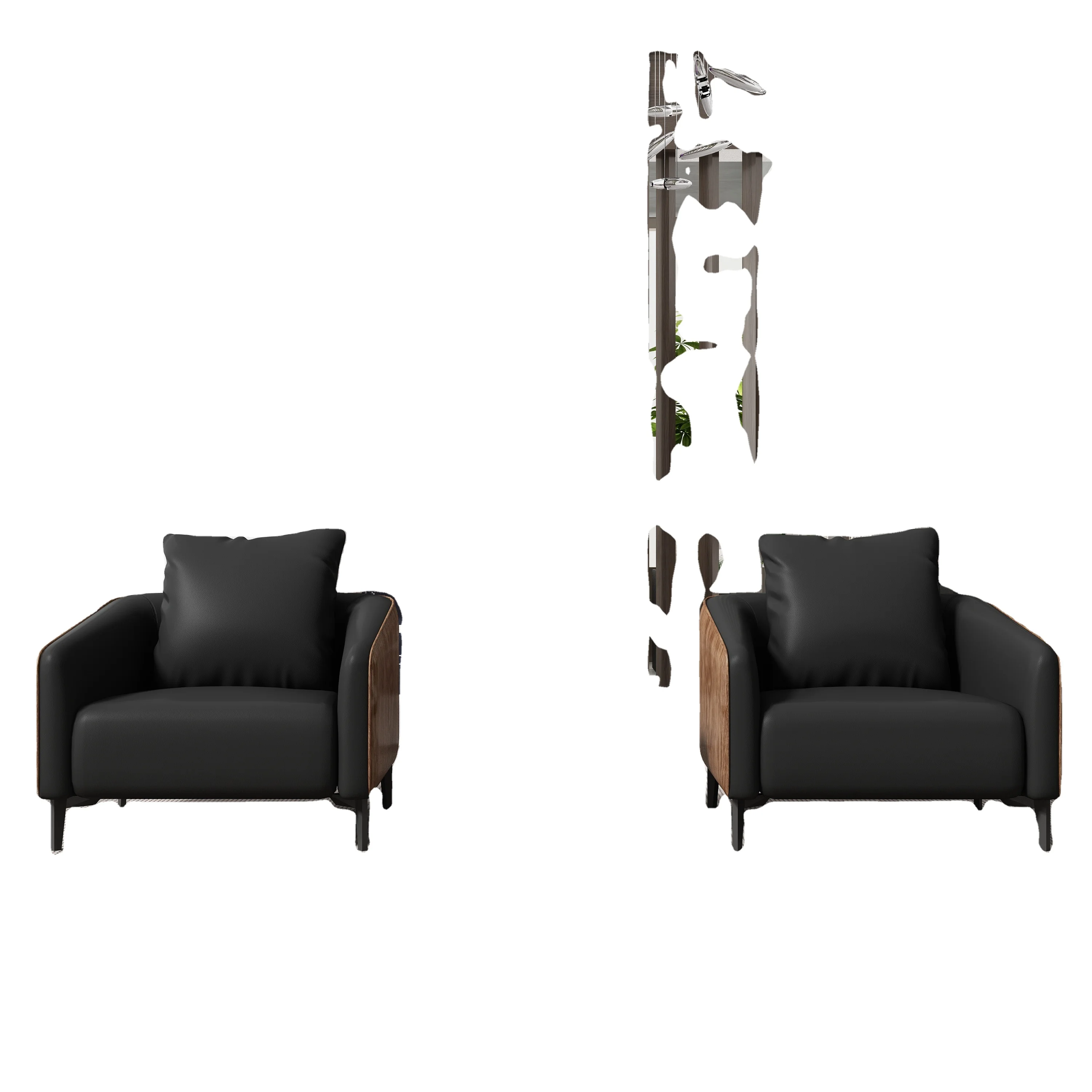 2022 Cheap Modern Office One Person Single Sofa Chair Single Leather Sofa