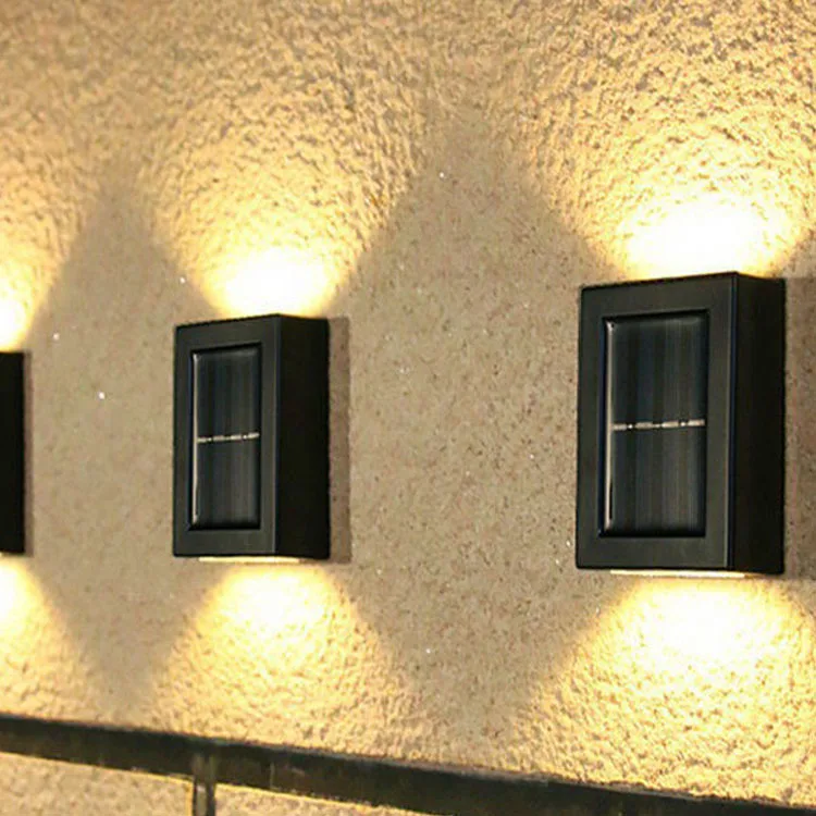 Ihdoor Outdoor 2 Pack Induction Switch Solar Deck Lights Security Lamps Outdoor Wall Mount Light For Garden Street