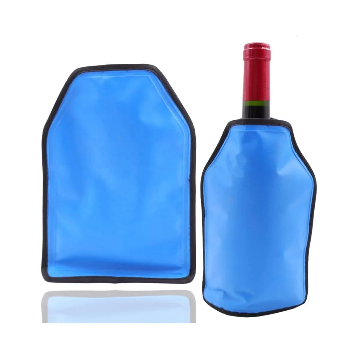 Custom Gel Wine Champagne Bottle Cooler Ice Pack Freezer Sleeve Gel Wine Bottle Chill Cooler