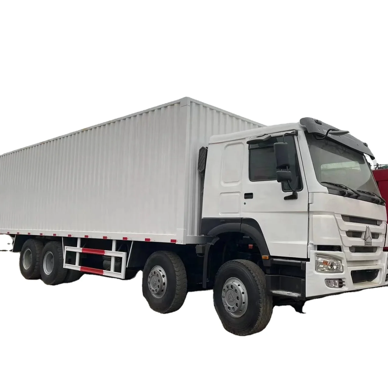 used and new howo cargo truck van 6x4 8x4 sinotruk 20 ton 30ton 35 ton van trucks for sale