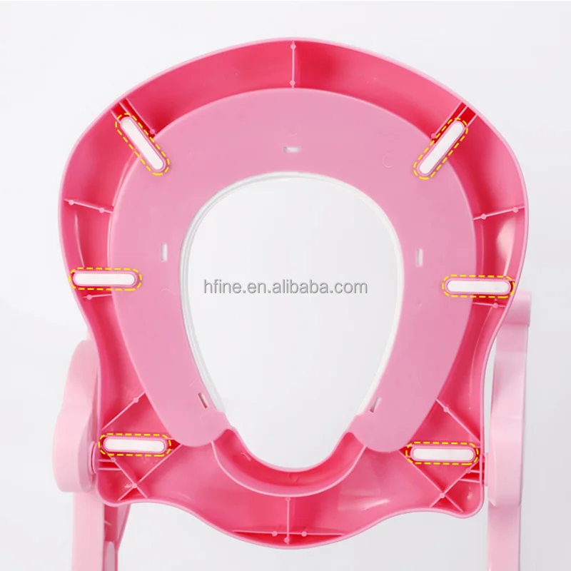 
Cute Fawn pattern design potty training seat with step stool ladder, potty trainer with handles splash guard 