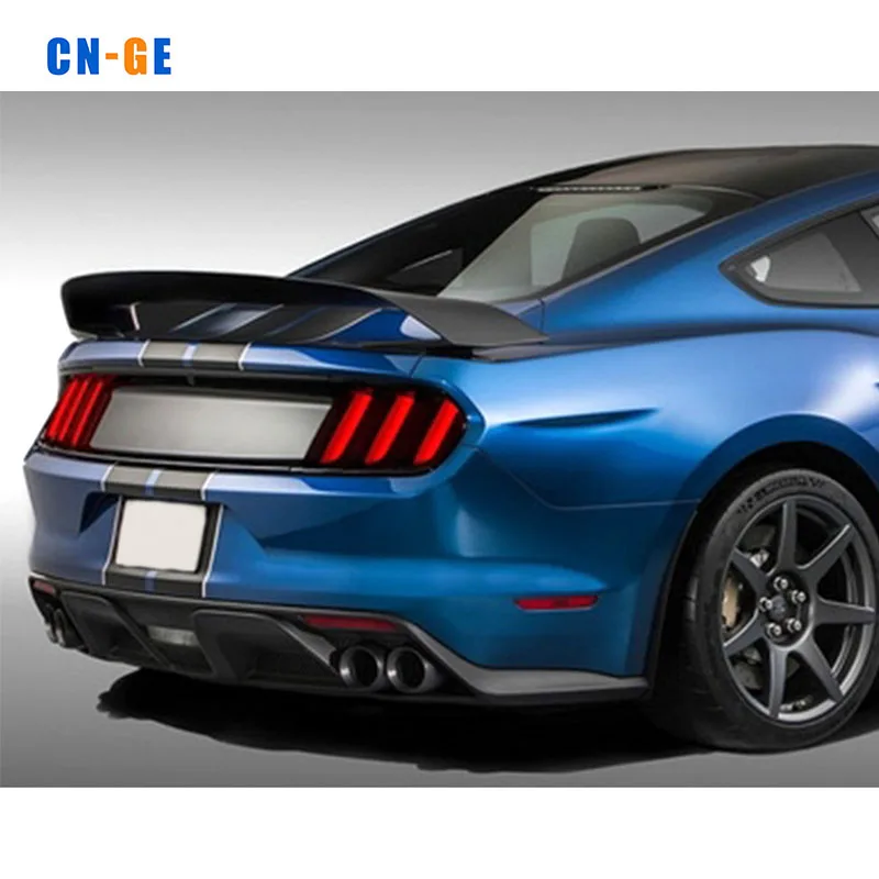 ABS Plastic Black Rear Trunk Boot Wing Lip Roof Spoiler For Ford Mustang GTR 2015-2020