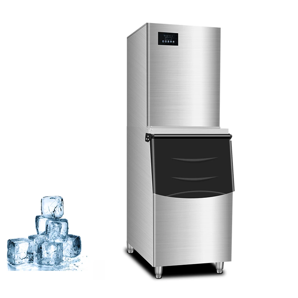 Commercial electric 304 stainless steel Ice Making Machine 250kg Per Day automatic ice cube vending machine