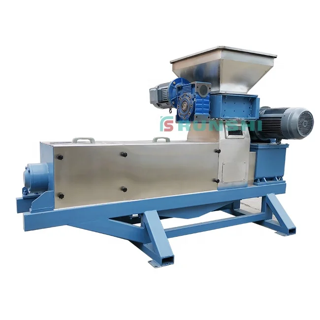 Stainless steel food waste screw press processing machine/cassava residues dewatering screw press